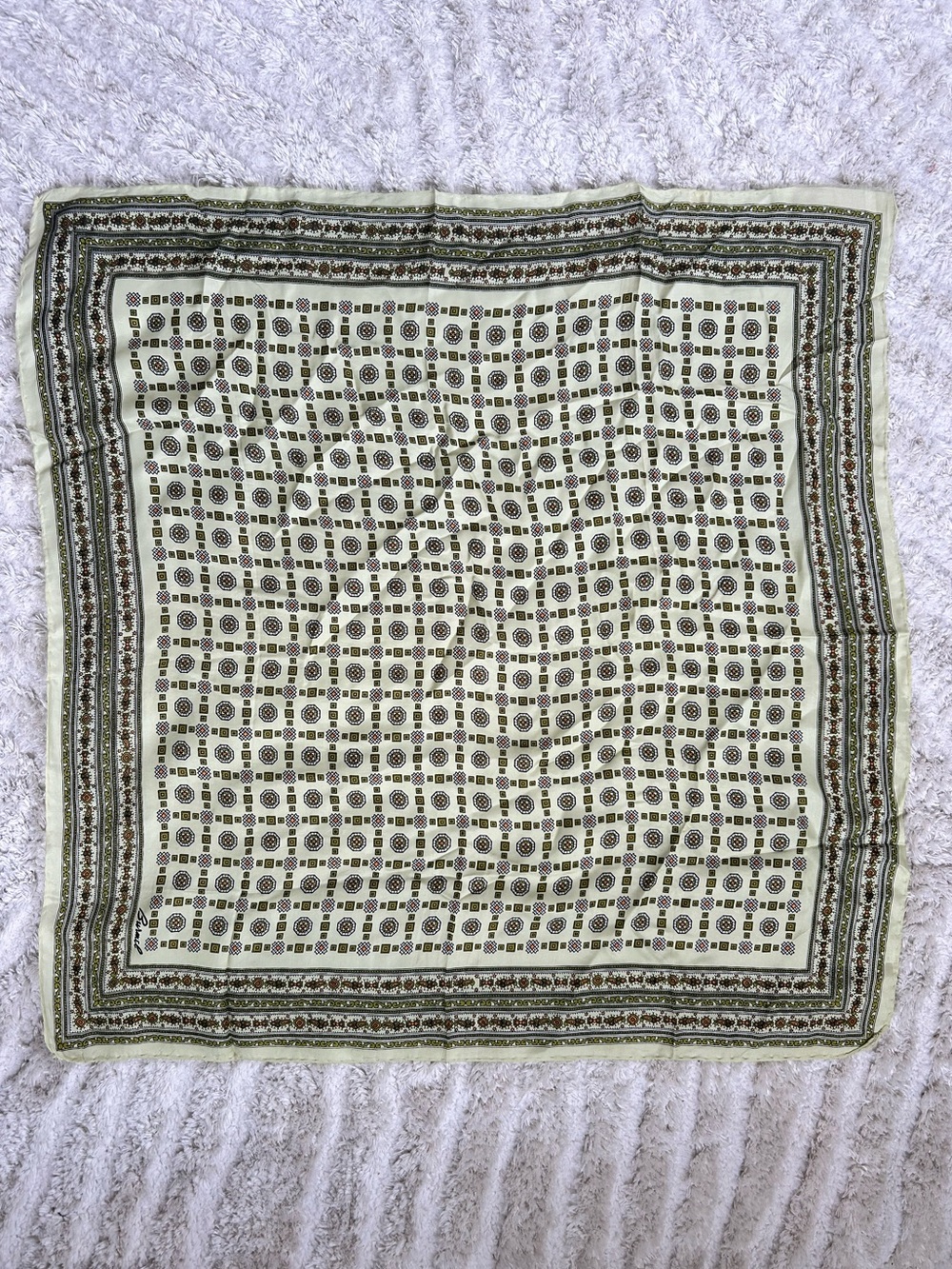 Vintage Burmel Silk Scarf